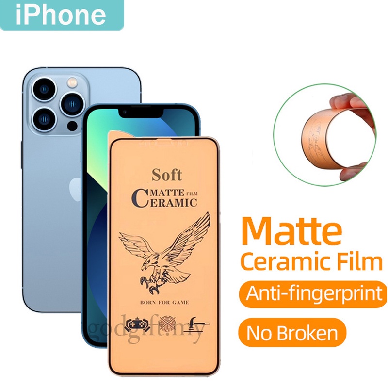 Protector de pantalla cerámica mate iPhone 13 12 Pro Max Película