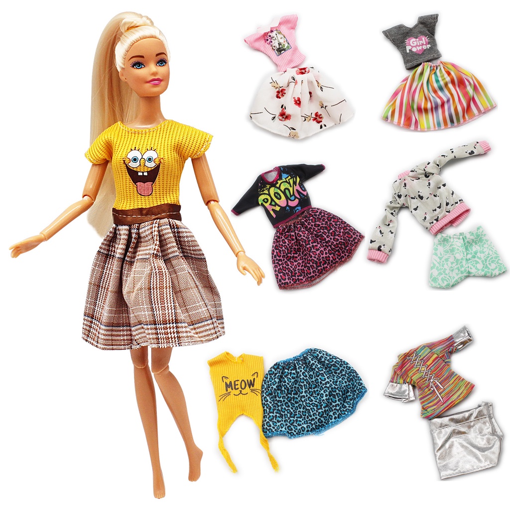 DIY 30 Cm Barbie Muneca Accesorios Ropa Moda Vestido 11 Pulgadas De Shopee Colombia
