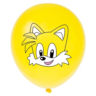 10pcs Sonic The Hedgehog Globos De Látex Juego De Superhéroes Globo Feliz  Cumpleaños Fiesta De Navidad Decoración Del Hogar