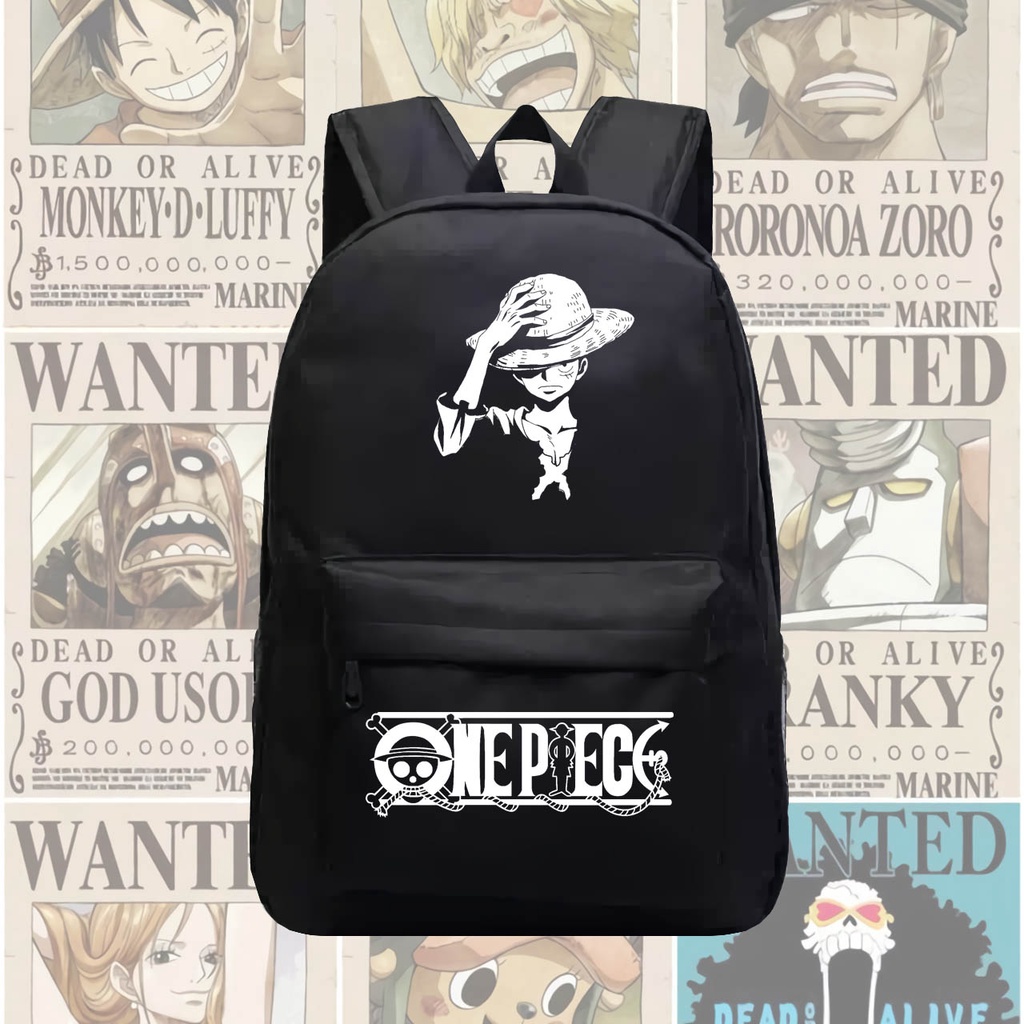 Mochila One Piece Luffy anime Bolsa Material Escolar