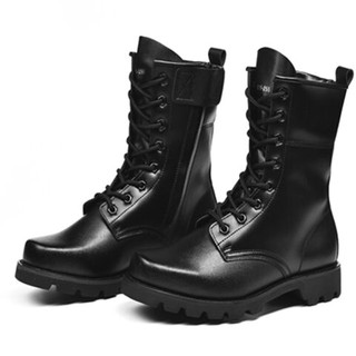 Botas militares para hombre, zapatos de policía de seguridad de alta  calidad, antideslizantes, botas de combate de comando, botas tácticas de  piel de