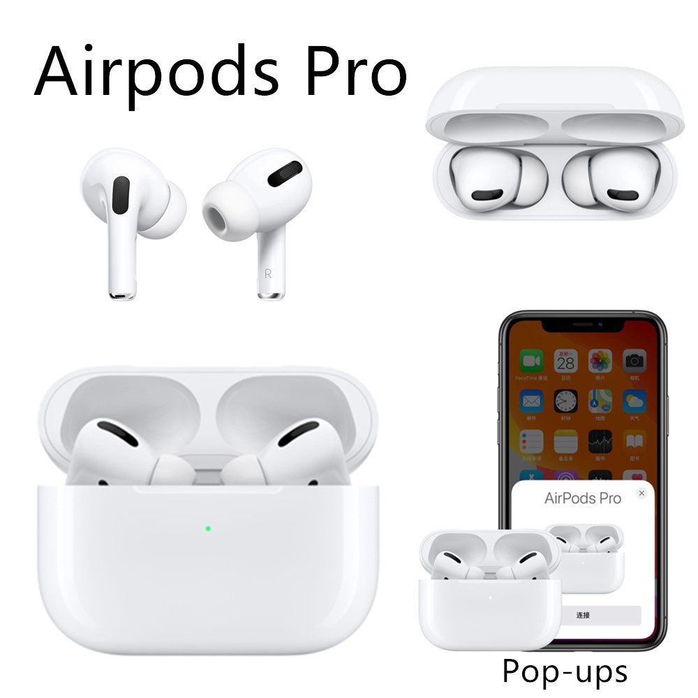 Auriculares Airpods Pro Premium Copian Caja original Con logo Inalámbrico Y  Texto