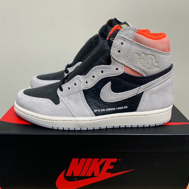 aj1 grey crimson