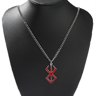 collar de símbolo berserk el guerrero loco de la mitología vikking nórdica llavero colgante collar de joyería de moda