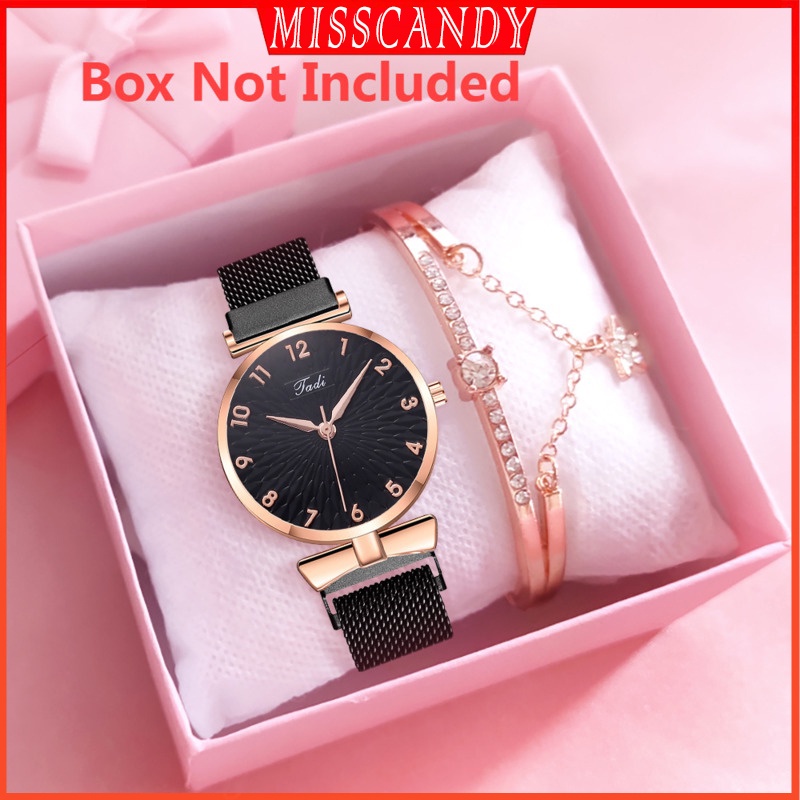 Watch Bracelet Mujeres Relojes Pulsera Set Rhinestone Estrella Brazalete Simple Se oras Cierre Magn tico Reloj De Cuarzo