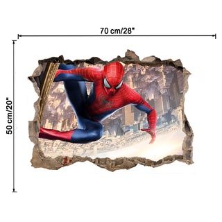 Pegatinas de pared de Spiderman removibles para niños, diseño de Spiderman,  decoración de pared para habitación de niños, habitación de niños