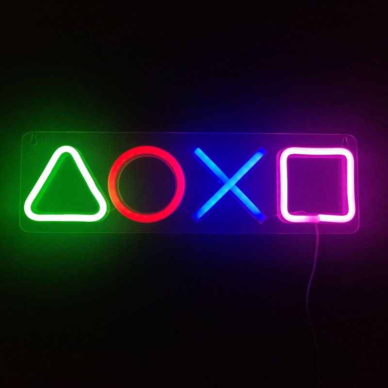 Letrero De Neón 'Game' Con Luz LED - Decoración Para Habitación, Sala De Juegos O Fiestas