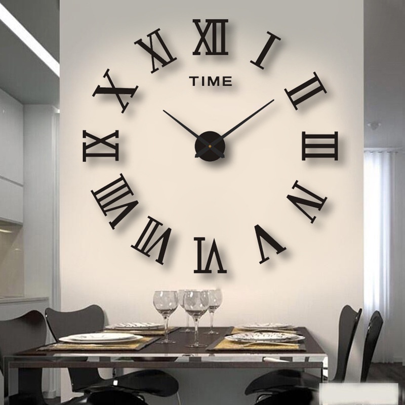 Reloj de pared gigante de 52 cm Reloj de pared 3D moderno Reloj
