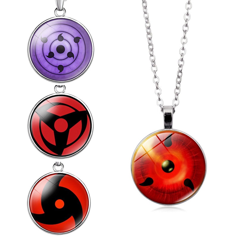 Collar periférico de Anime Naruto, adorno Xiao, organización Itachi Uchiha  Sharingan, colgante de acero de titanio, regalo para estudiantes -  AliExpress