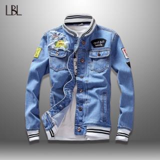 Chaqueta Vaquera Hombres Agujero Retro Motorcyle Abrigo Básico Streetwear  Hip Hop Bomber Jacket Cowboy Hombre Chaqueta Chaqueta Hombre