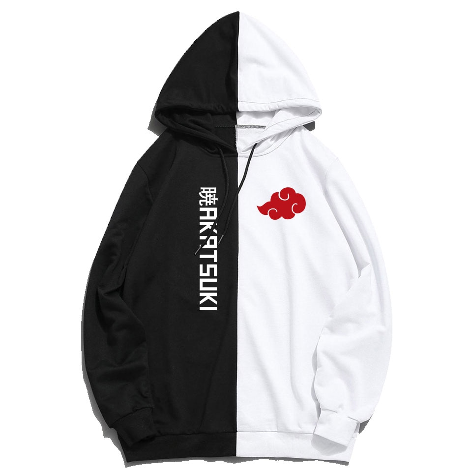 Sudadera Con Capucha Estampada De Doble Color Para Sharingan Estilo Harajuku