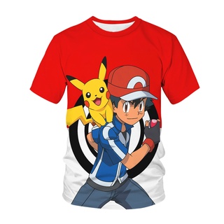 Nuevo Pokemon Camisetas Verano Dibujos Animados 3d Impreso pok mon Ropa Ni a Ni o unisex Camiseta casual Moda De Ni os