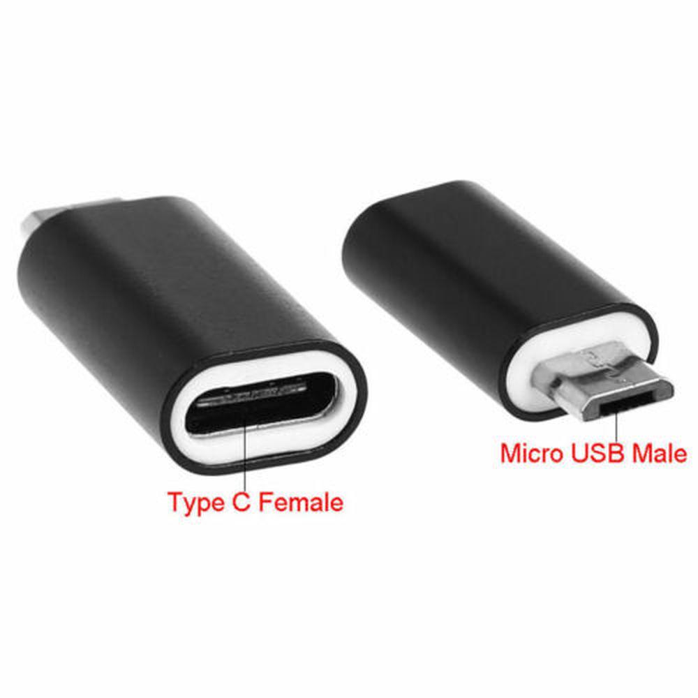 Adaptador USB C hembra a USB macho (paquete de 4), adaptador de cargador  tipo C a