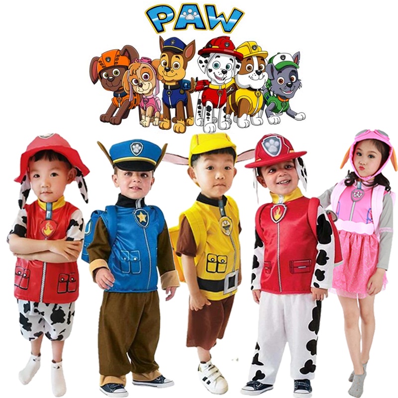 Disfraces niños Espectáculos escolares La Patrulla Canina™, disfraces de  Carnaval y Halloween baratos para niña y niño 