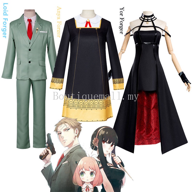 Disfraz de anime de Anya Forger, uniforme de Anya Forger, traje de fiesta  de Halloween para niñas (120) : : Juguetes y Juegos