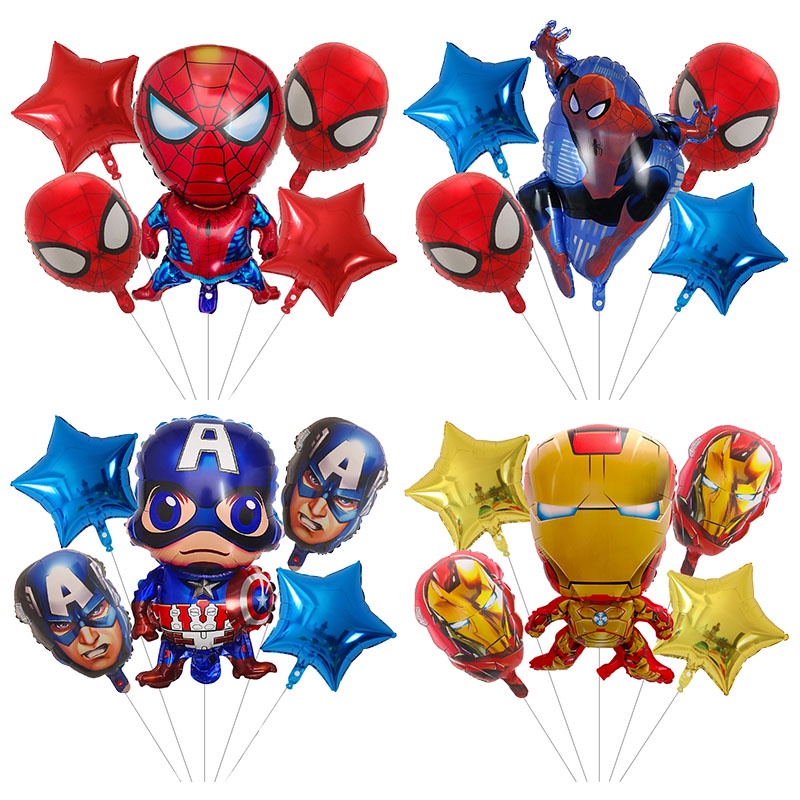 Spiderman balloons Bouquet  Fiesta de spiderman decoracion, Globos,  Decoración fiesta adultos