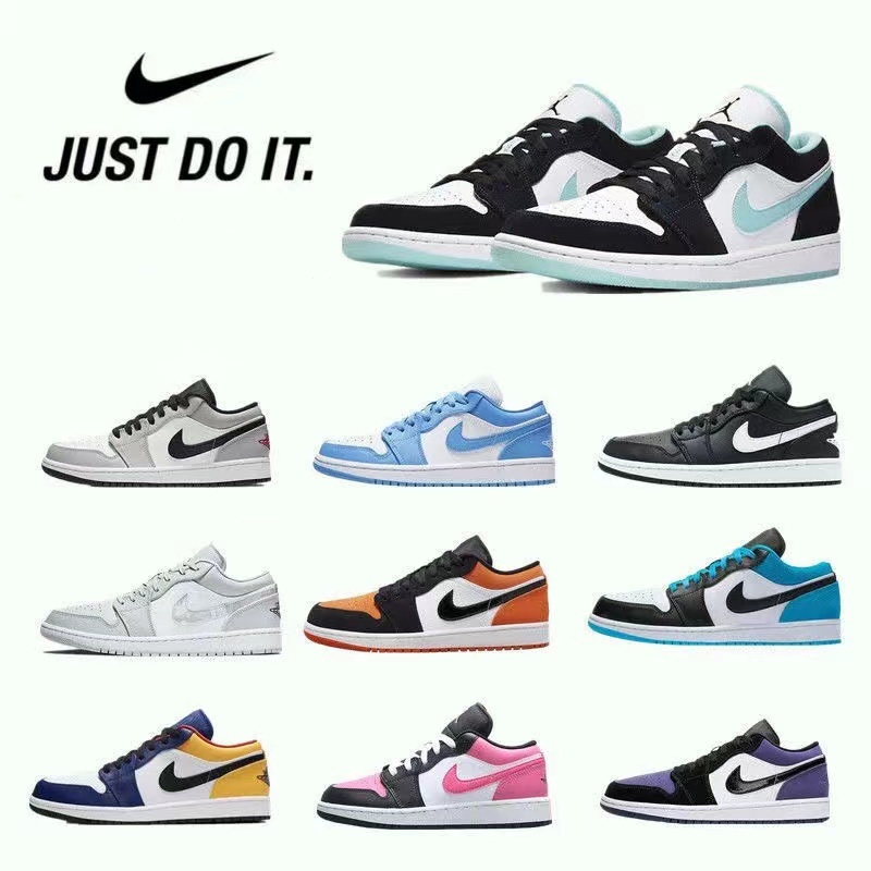 Stock Nike jordan Zapatillas Planas De Alta Calidad Bajas Para Hombres Y Mujeres Zapatos Para Correr Pareja GULR | Shopee Colombia