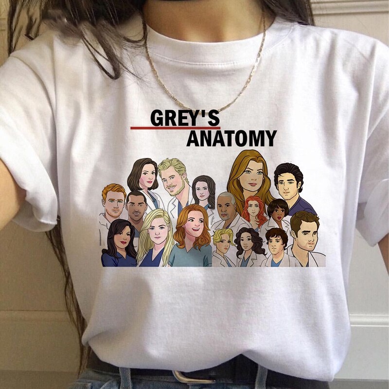 You are my person Chart Camisas Graficas De Dibujos Animados Grey s Anatomy Camisetas Mujer 90s Harajuku Moda Tops Camiseta De Shopee Colombia