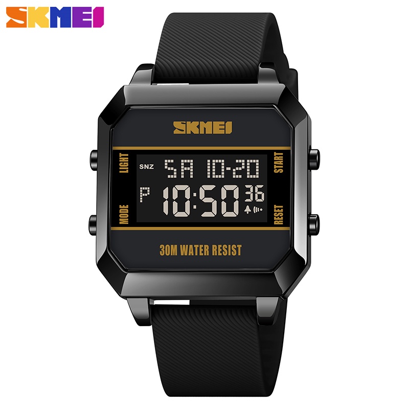 SKMEI Original Top Marca Hombres Relojes Cuenta Atrás Deportes Al Aire  Libre Casual Moda LED Digital Impermeable Reloj 1848