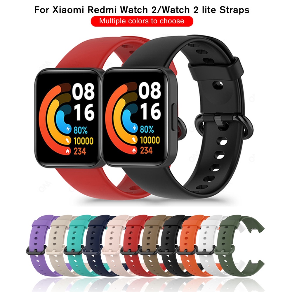 Correa de repuesto para Xiaomi Redmi Watch 2 Lite para mujeres y hombres,  Redmi Watch 2 correas de repuesto de silicona suave y ajustable, accesorios