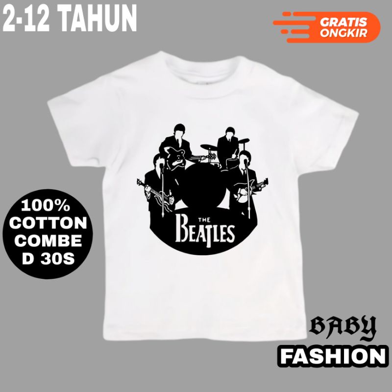 The Beatles - Camiseta para niños (1 a 12 años), Blanco