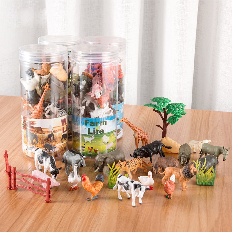 FLORMOON Figuras Animales 10 Piezas Realista Linda El Plastico Figuritas De Animales Proyecto De