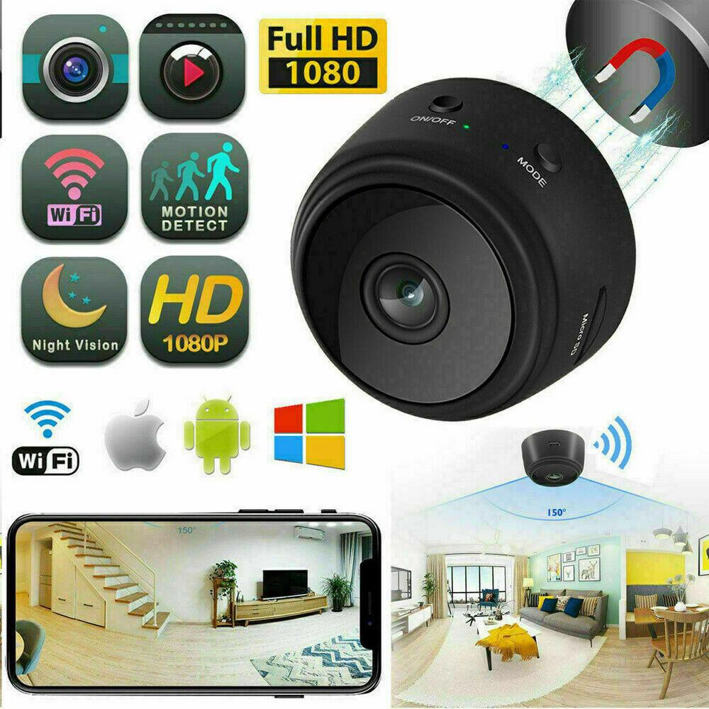 A9 Mini 1080P Full-HD Wireless Wifi Video Camera IP Cámara IR Visión ...