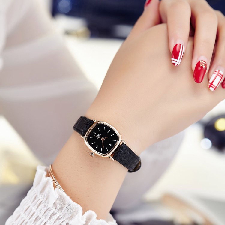 Reloj Pequeño Cuadrado De Cuarzo Simple Ultrafino Para Mujer