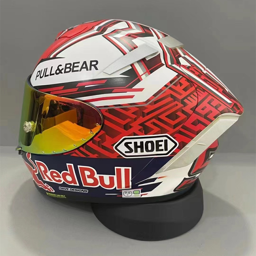 Casco shoei red bull sale