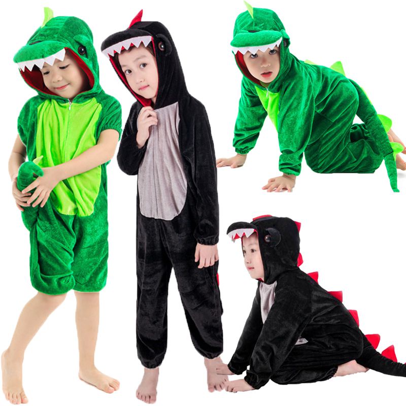 Disfraz De Dinosaurio Infantil De Franela Con Capucha Y Cola, Cremallera Oculta, Tallas Múltiples, Ideal Para Carnaval, Halloween Y Cosplay