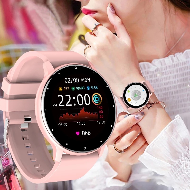 LIGE reloj inteligente Full Touch Fitness Tracker Bluetooth Call Smart  Watch Lady