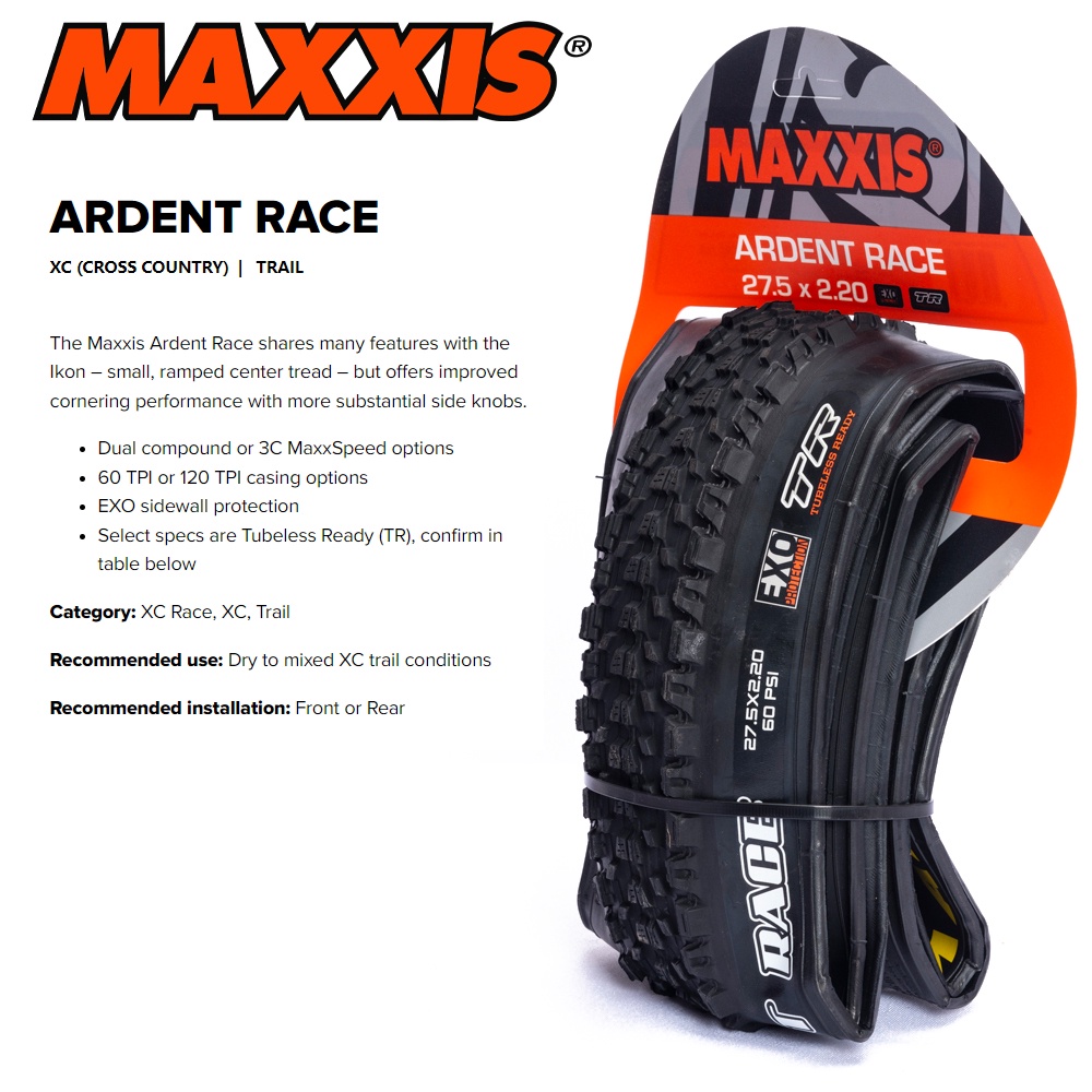 Neumático Maxxis ARDENT RACE TR /EXO 29X2.20