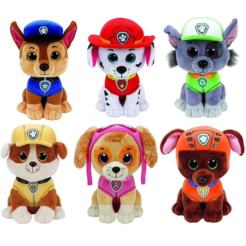 PAW PATROL animales patrulla canina perro peluche juguete 15cm