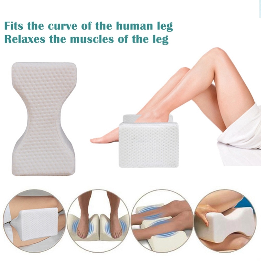 Almohada de rodilla para dormir de lado, contorno de cuña de espuma  viscoelástica, almohadas de piernas para dormir, cojín espaciador para  alineación de la columna vertebral, dolor de espalda - AliExpress