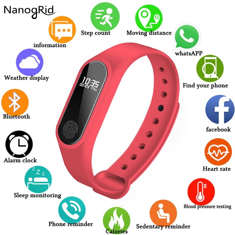 Reloj Deportivo Inteligente M2 Fitness Running Tracker Pulsera Paso De Calorías Calculadora Banda Para Hombres Mujeres Niños Shopee Colombia