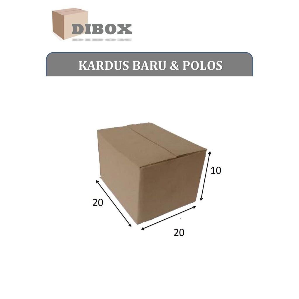Caja de cartón, 20x20x20