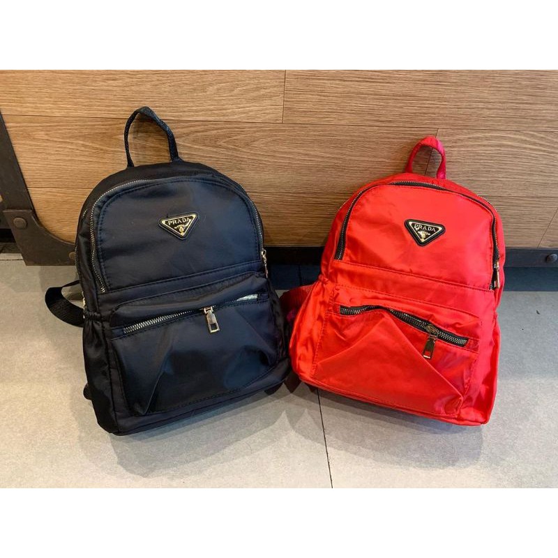 Mochila Prada nylon bolso de moda mochila paracaidas Shopee Colombia