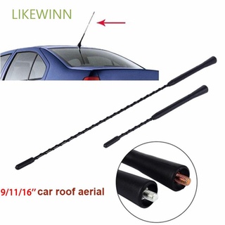 Antena corta de fibra de carbono para coche, accesorio Universal para techo  de automóvil, rojo, azul y plateado, 3,5 cm - AliExpress