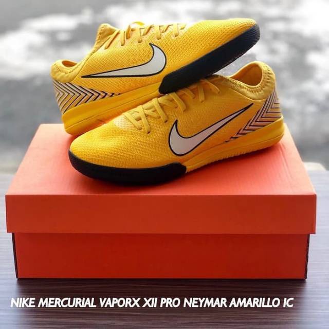 nike mercurial vapor xii pro neymar amarillo interior zapatos de fútbol los hombres botas de punto impermeable fútbol cleats | Shopee Colombia