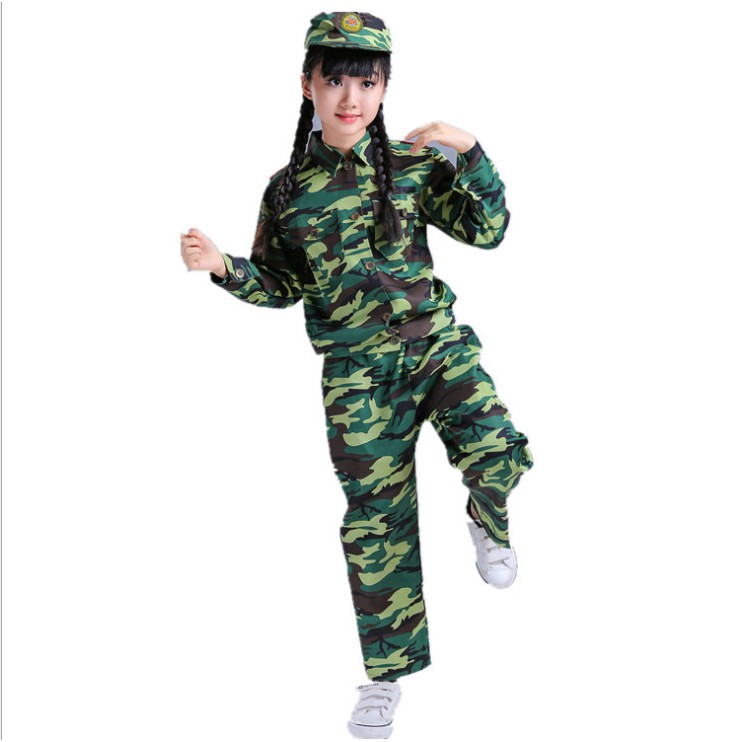 Niños Paquete 3 Camuflaje Militar Disfraz Soldado (Camisa