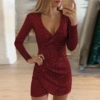 Vestido discount rojo brilloso