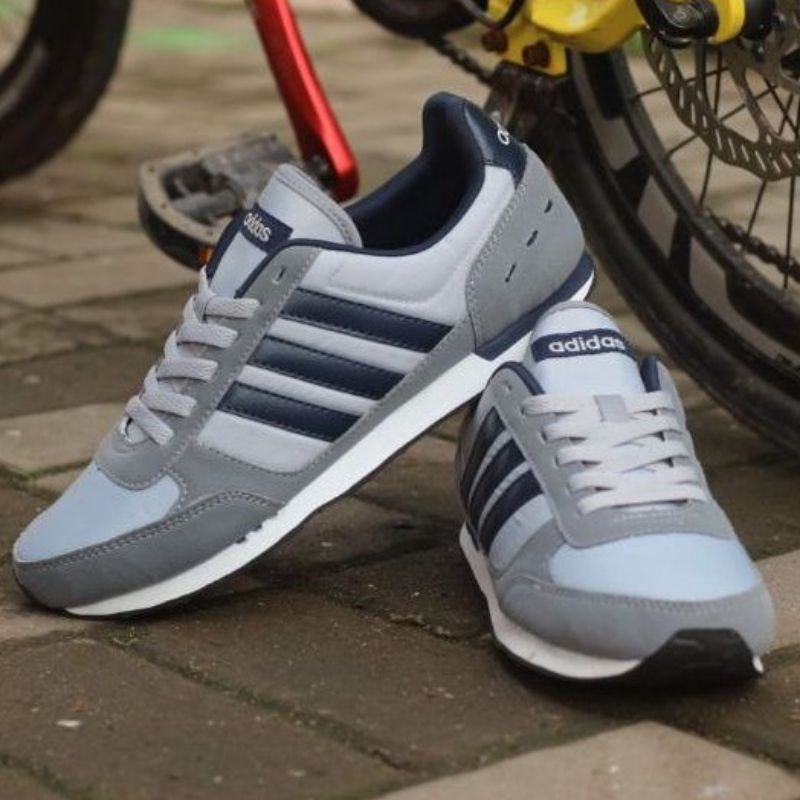 Adidas neo cheap gris hombre