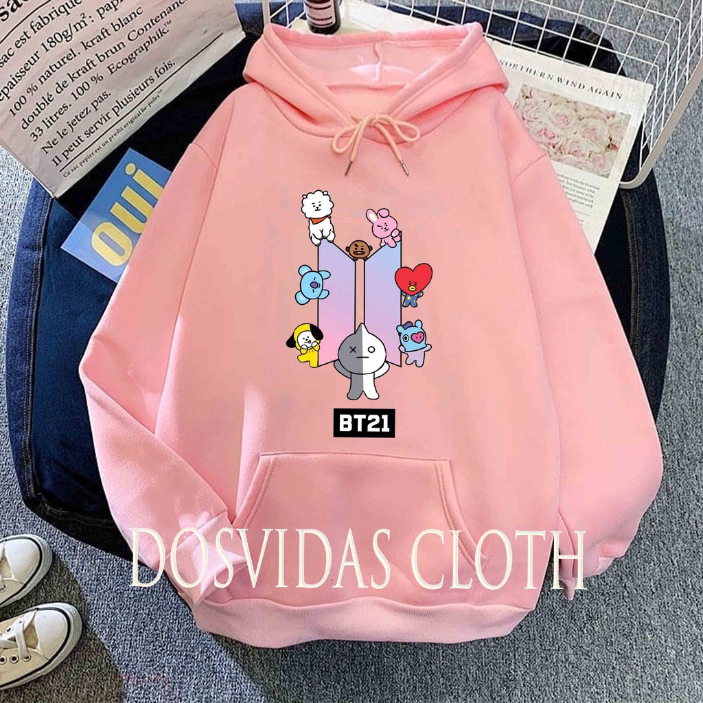 Sudadera Hoodie Capucha Bts Ropa Moda Niños Adultos Unisex