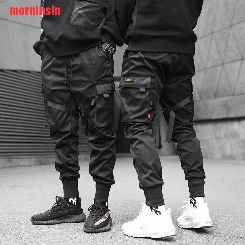  Pantalones Harem Hip Pop con múltiples bolsillos para hombre,  pantalones de chándal de calle, pantalones deportivos casuales de moda para  hombre, pantalones deportivos de harén cargo, Negro - : Ropa, Zapatos