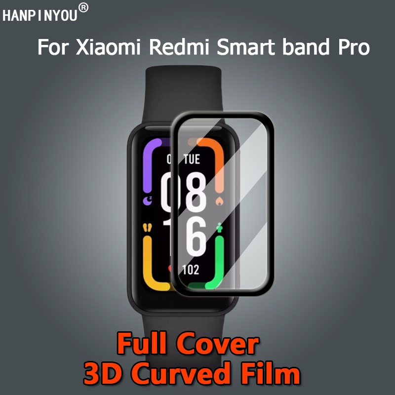Protector de pantalla curvado 3D para Xiaomi Mi Band 8, accesorios de  cristal Protector para reloj inteligente