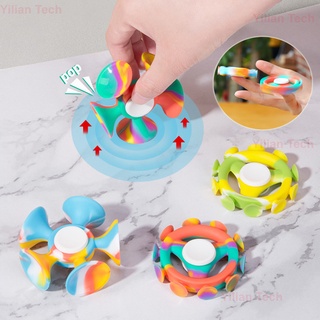 Fidget Spinner Con Ventosa Multicolor De Plastico Para Bebe