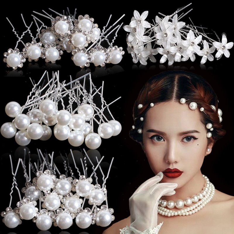 AUNEAL Accesorios Para El Cabello Para Ujer, Juego De Horquillas De Boda, Joyería Para El