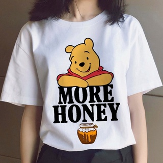 Winnie the Pooh Ropa De Verano top Mujer harajuku Gr fico