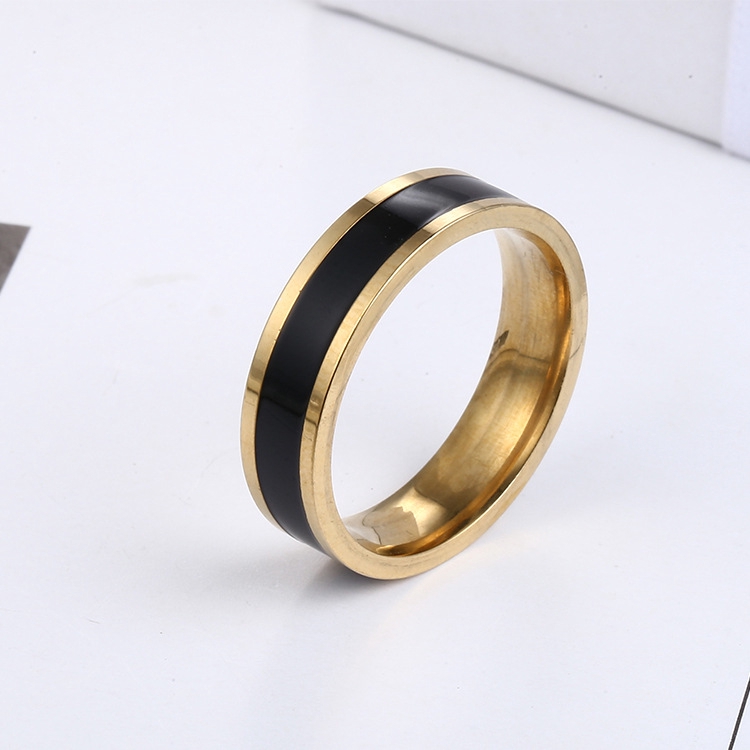 Anillo oro online negro