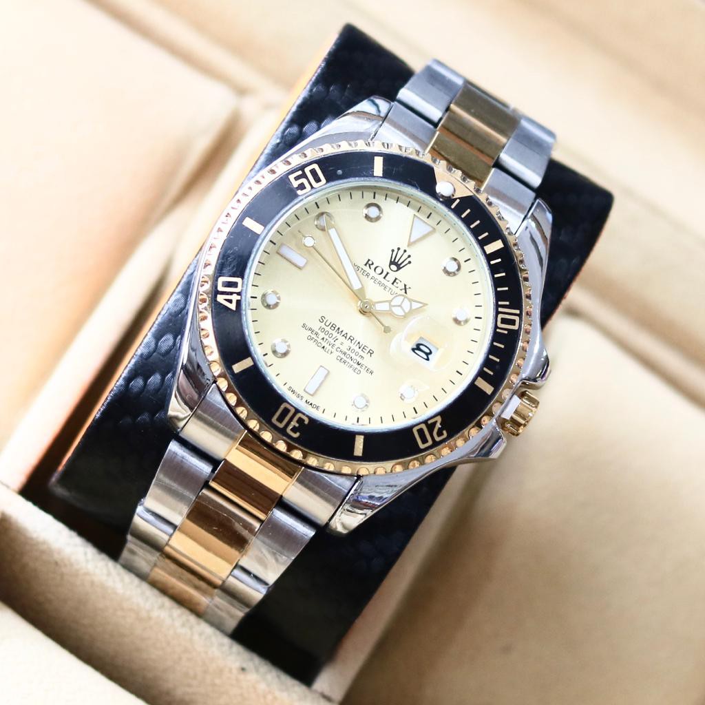 Rolex Submariner relojes hombre fecha cadena caja gratis Shopee